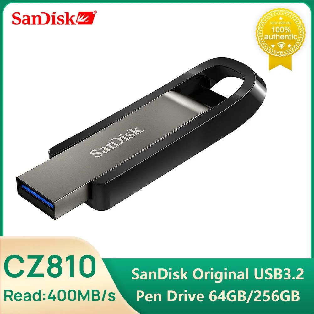 SanDisk USB  ̺ ޸ ƽ U ũ, Ʈ º TV ڵ PC, CZ810, USB3.2 ÷ ̺, ִ 400 MB/s, 64GB, 256GB